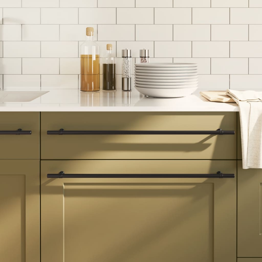 vidaXL Möbelgriffe 10 Stk. Silbern 96 mm Edelstahl