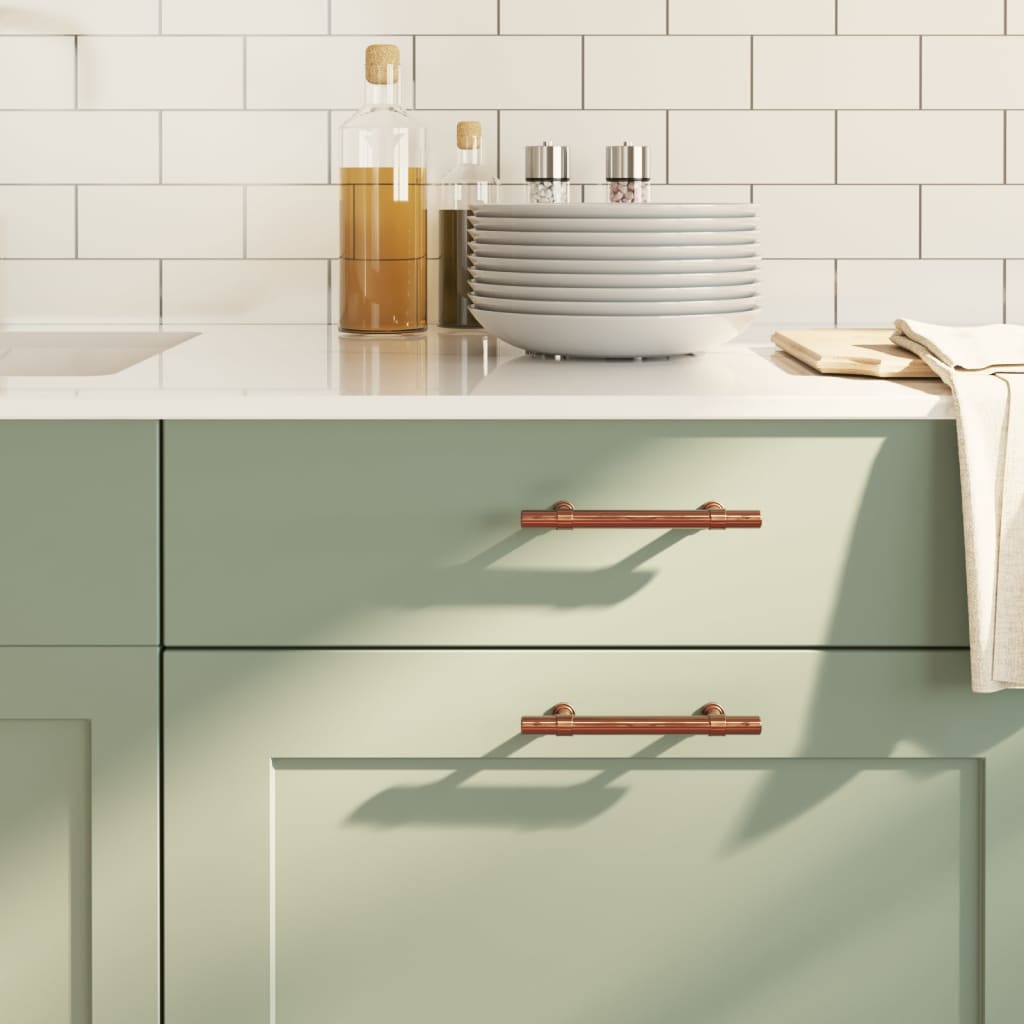 vidaXL Möbelgriffe 10 Stk. Silbern 96 mm Edelstahl