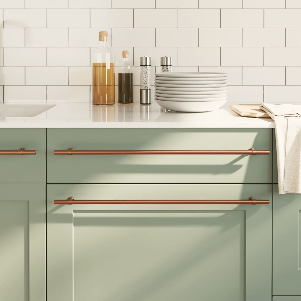 vidaXL Möbelgriffe 10 Stk. Silbern 96 mm Edelstahl