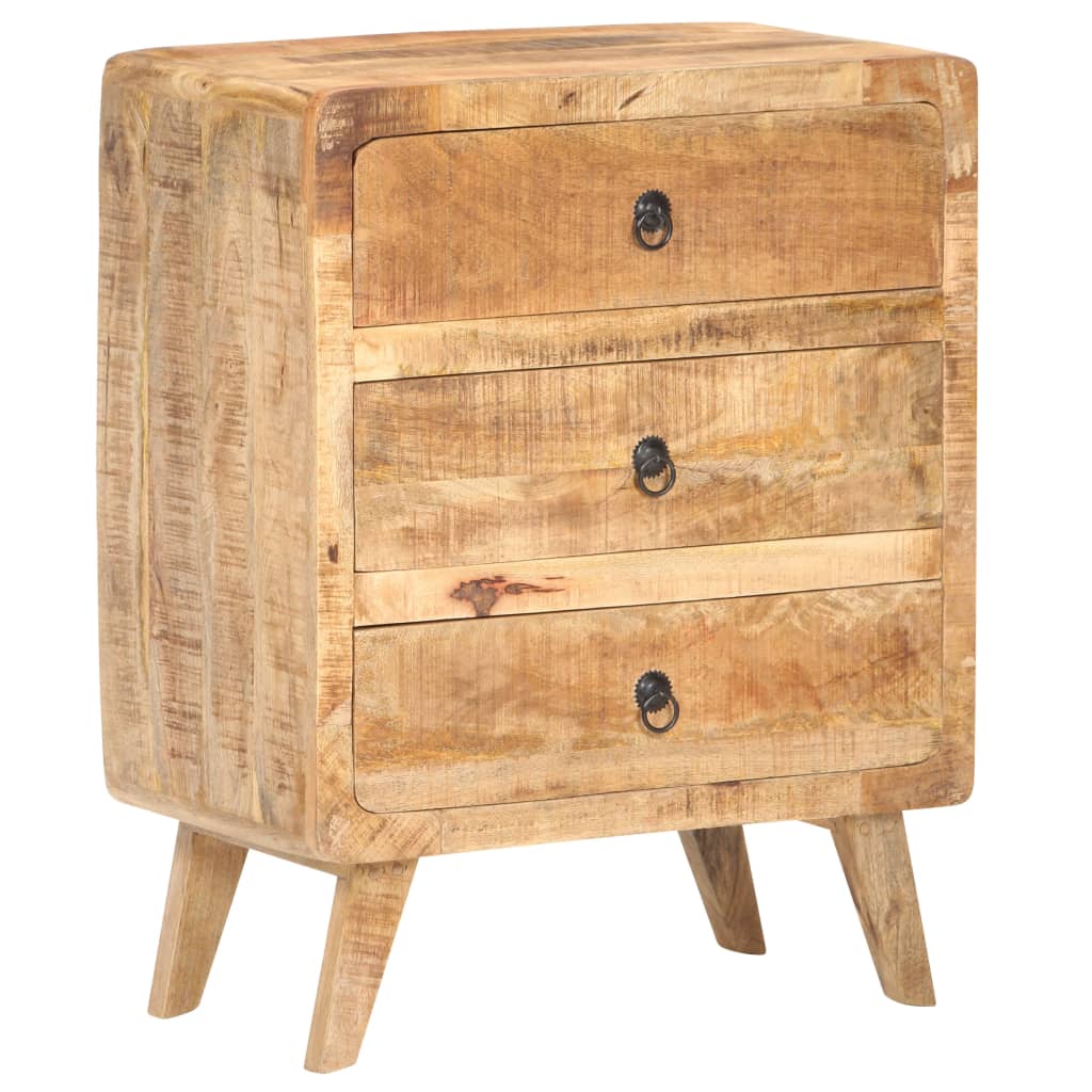 vidaXL Sideboard 60x35x75 cm Raues Mangoholz