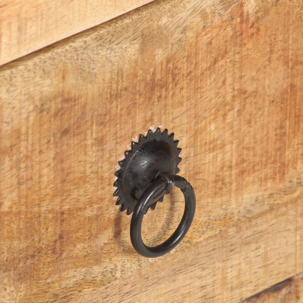 vidaXL Sideboard 60x35x75 cm Raues Mangoholz