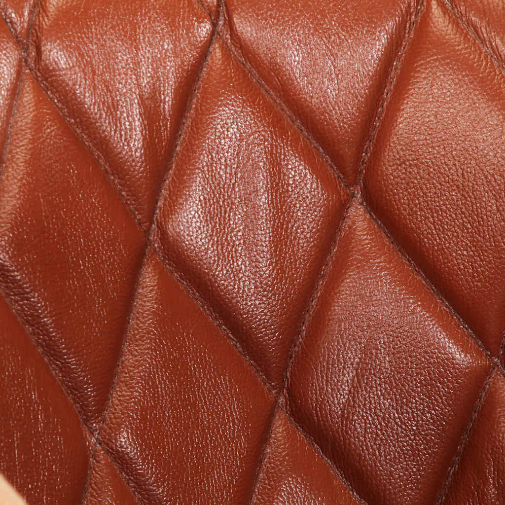 vidaXL Sessel Braun Echtleder und Massivholz Mango