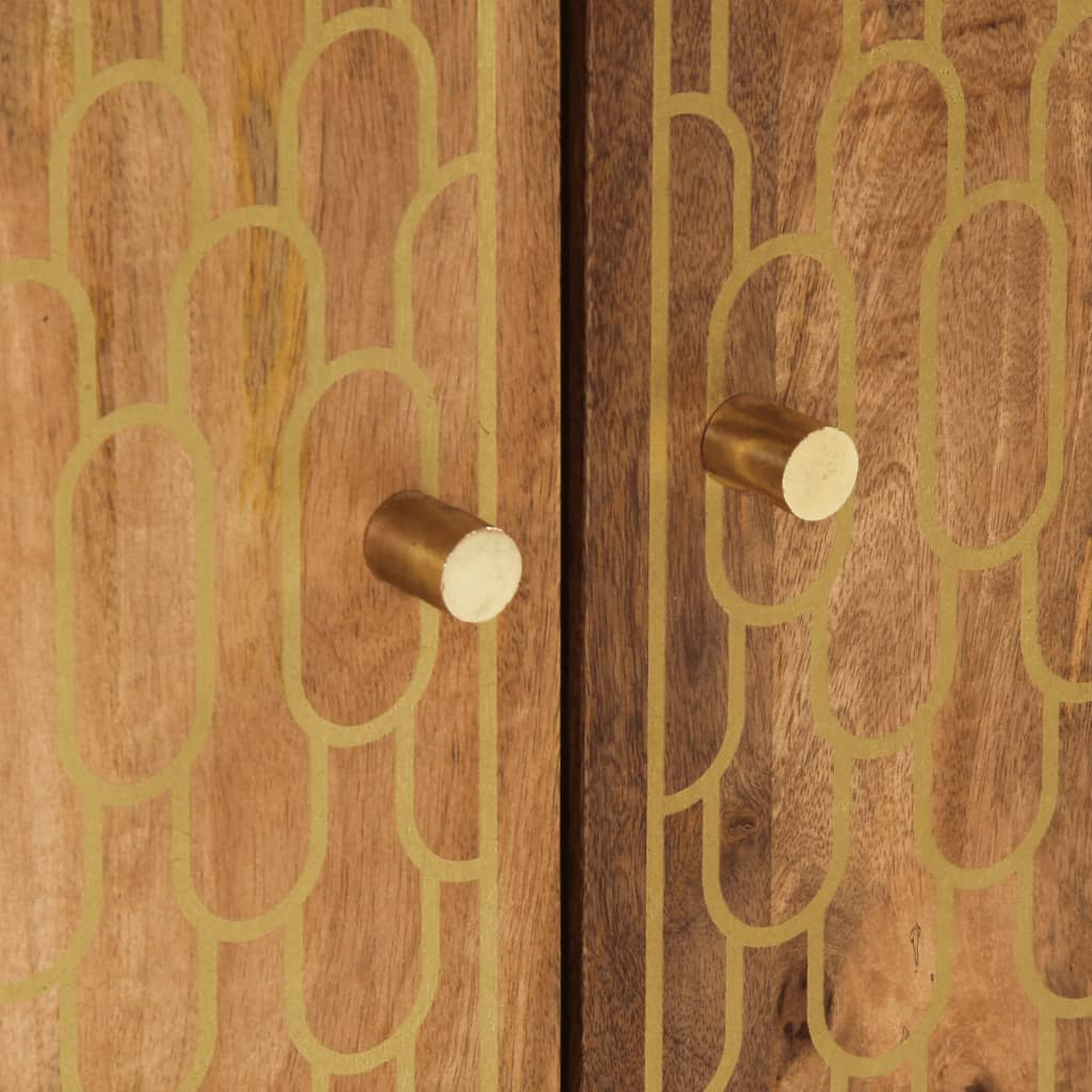 vidaXL 2-tlg. Badmöbel-Set Massivholz Mango