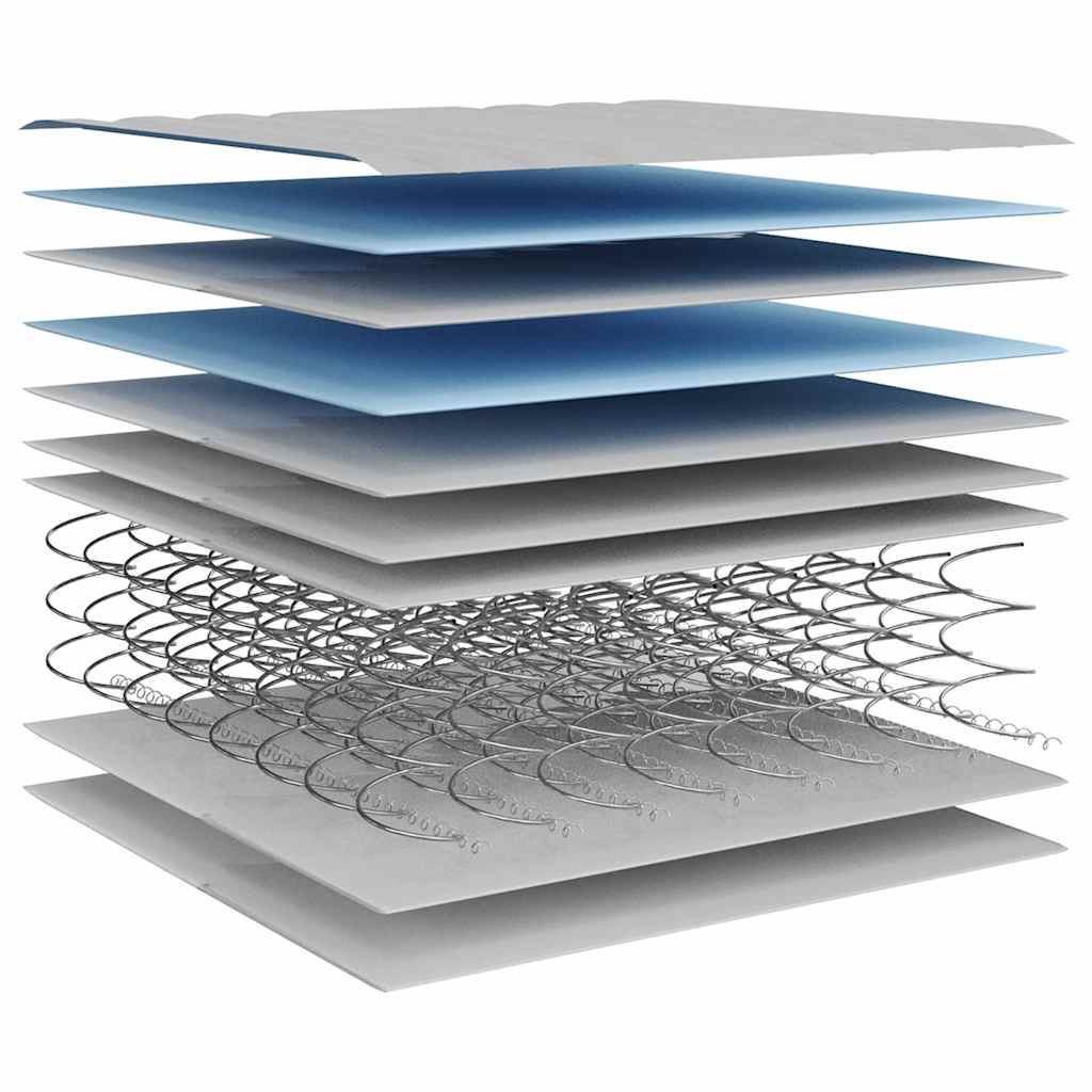 vidaXL Matratze Bonnell-Federkern Mittel 120x200 cm