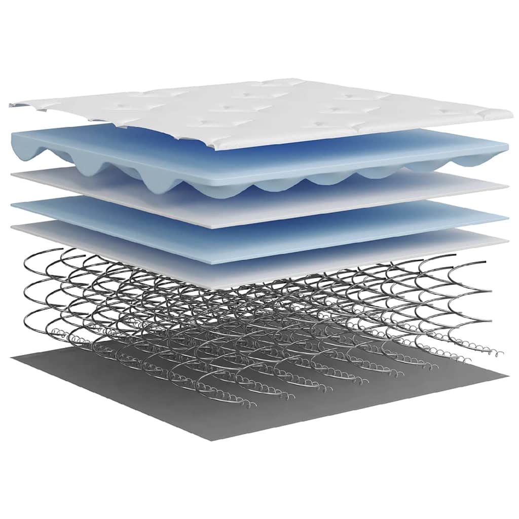 vidaXL Matratze Bonnell-Federkern Mittel 120x200 cm