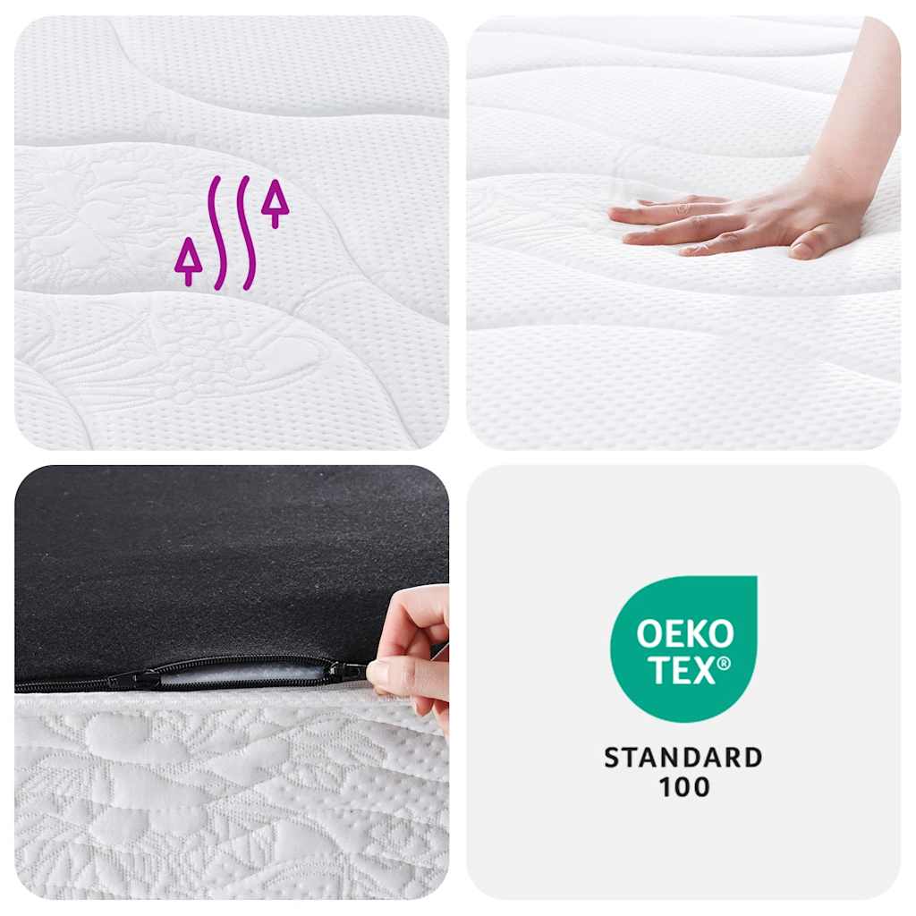 vidaXL Matratze Bonnell-Federkern Mittel 140x190 cm