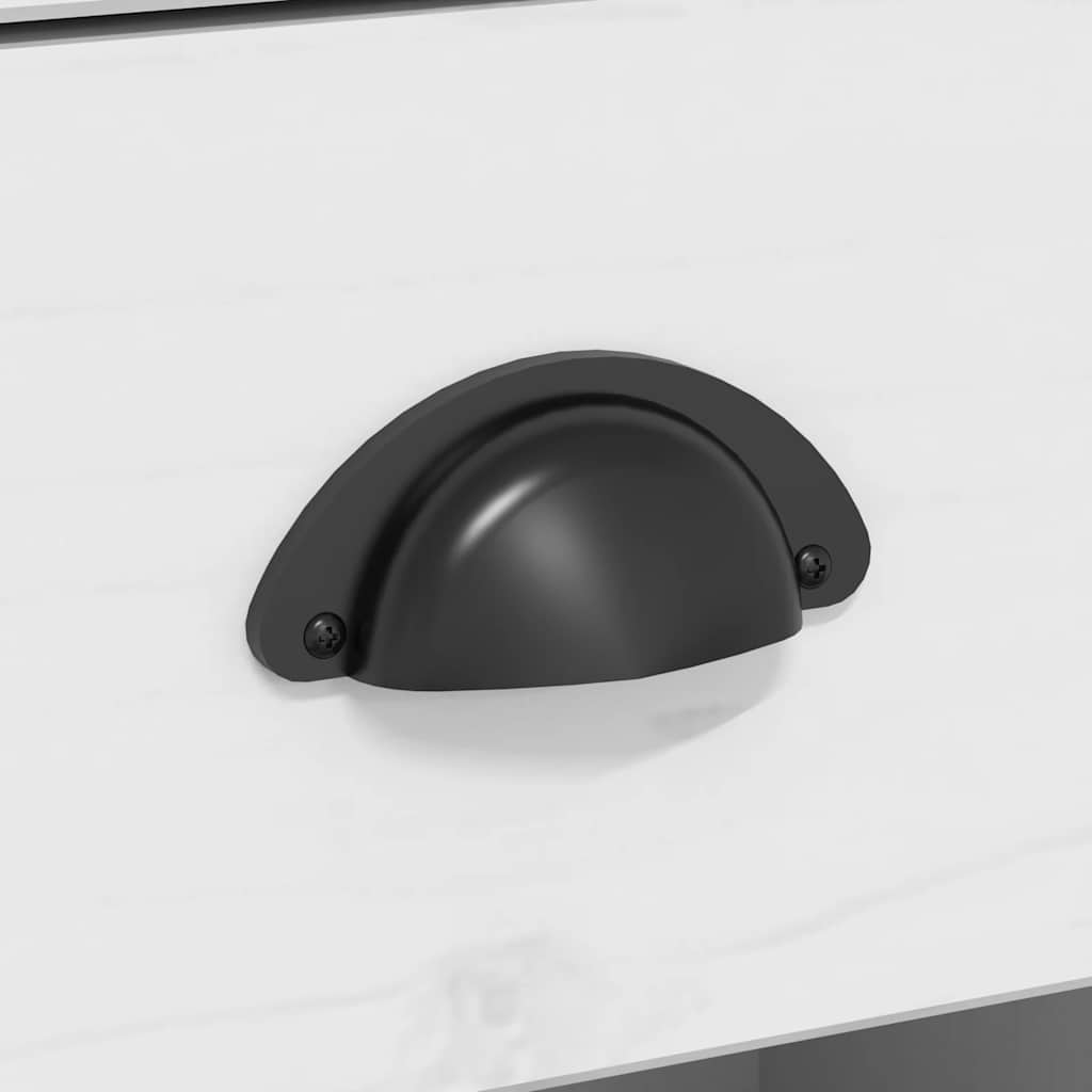 vidaXL Highboard BODO Weiß 115,5x43x200,5 cm Massivholz Kiefer