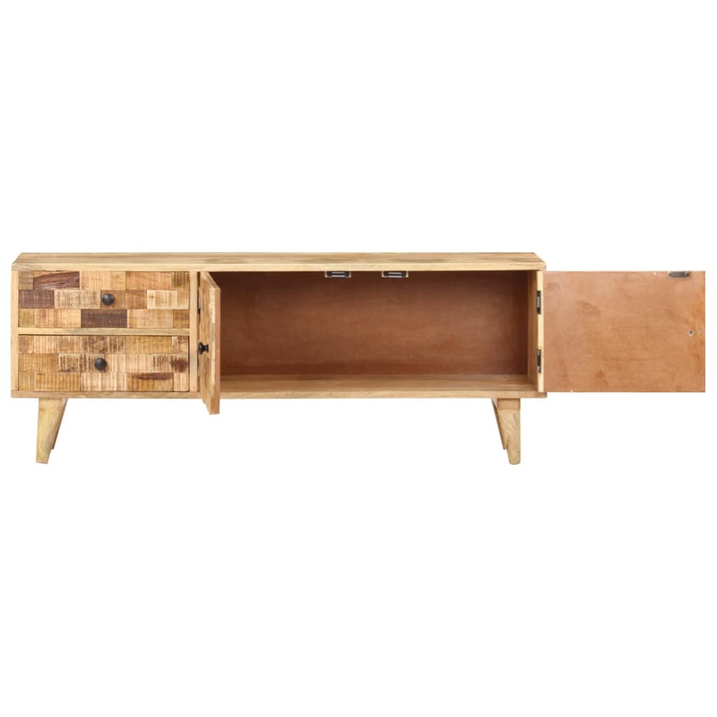 vidaXL TV-Schrank 120x30x45 cm Mangoholz Massiv
