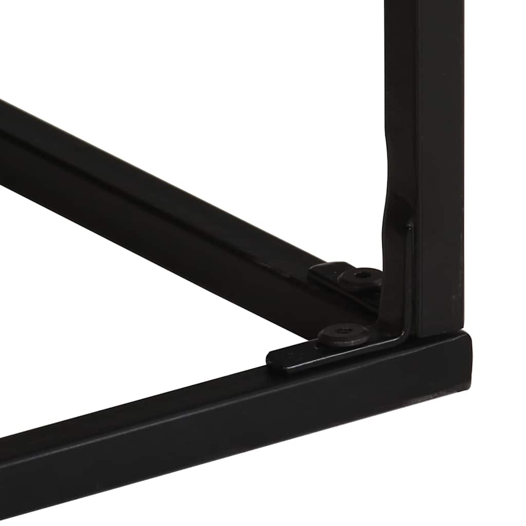 vidaXL Couchtisch 68x68x41 cm Raues Mangoholz