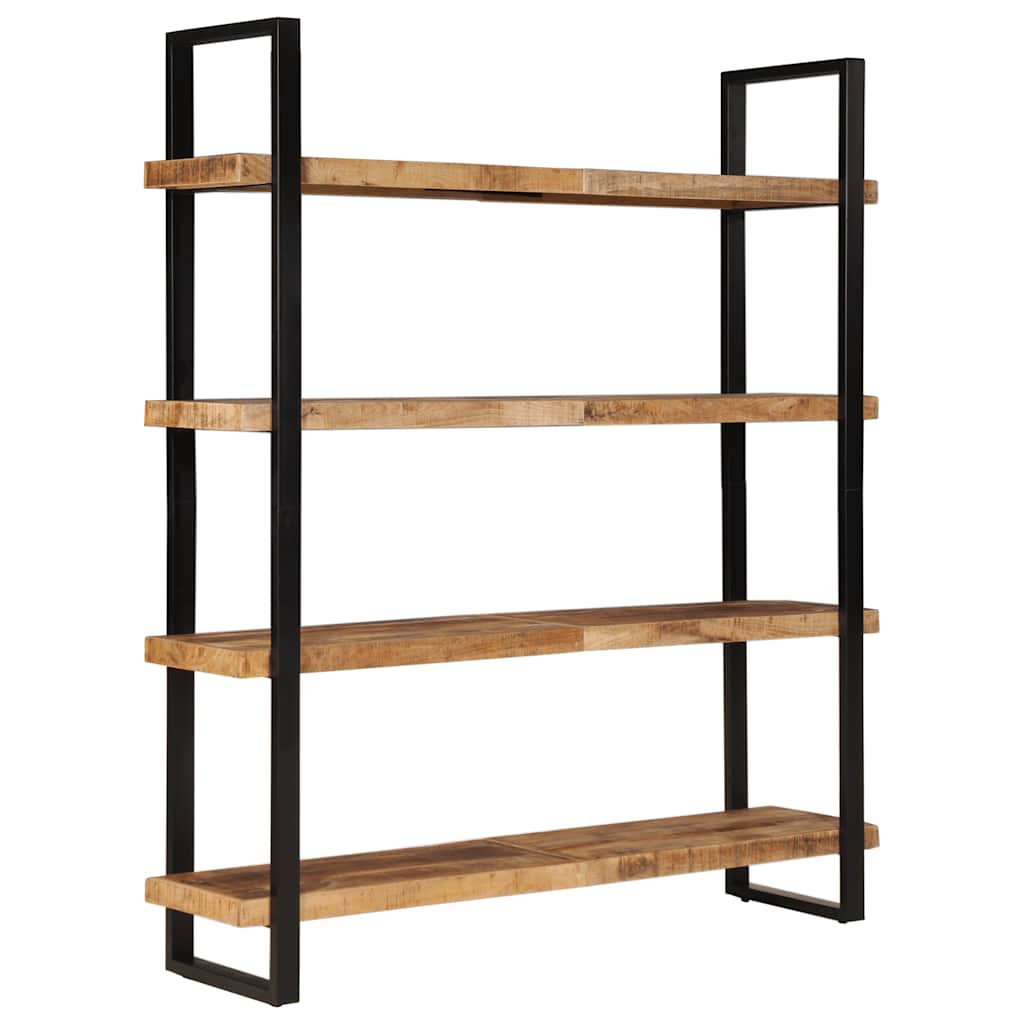 vidaXL Bücherregal mit 4 Böden 160x40x180 cm Raues Mangoholz