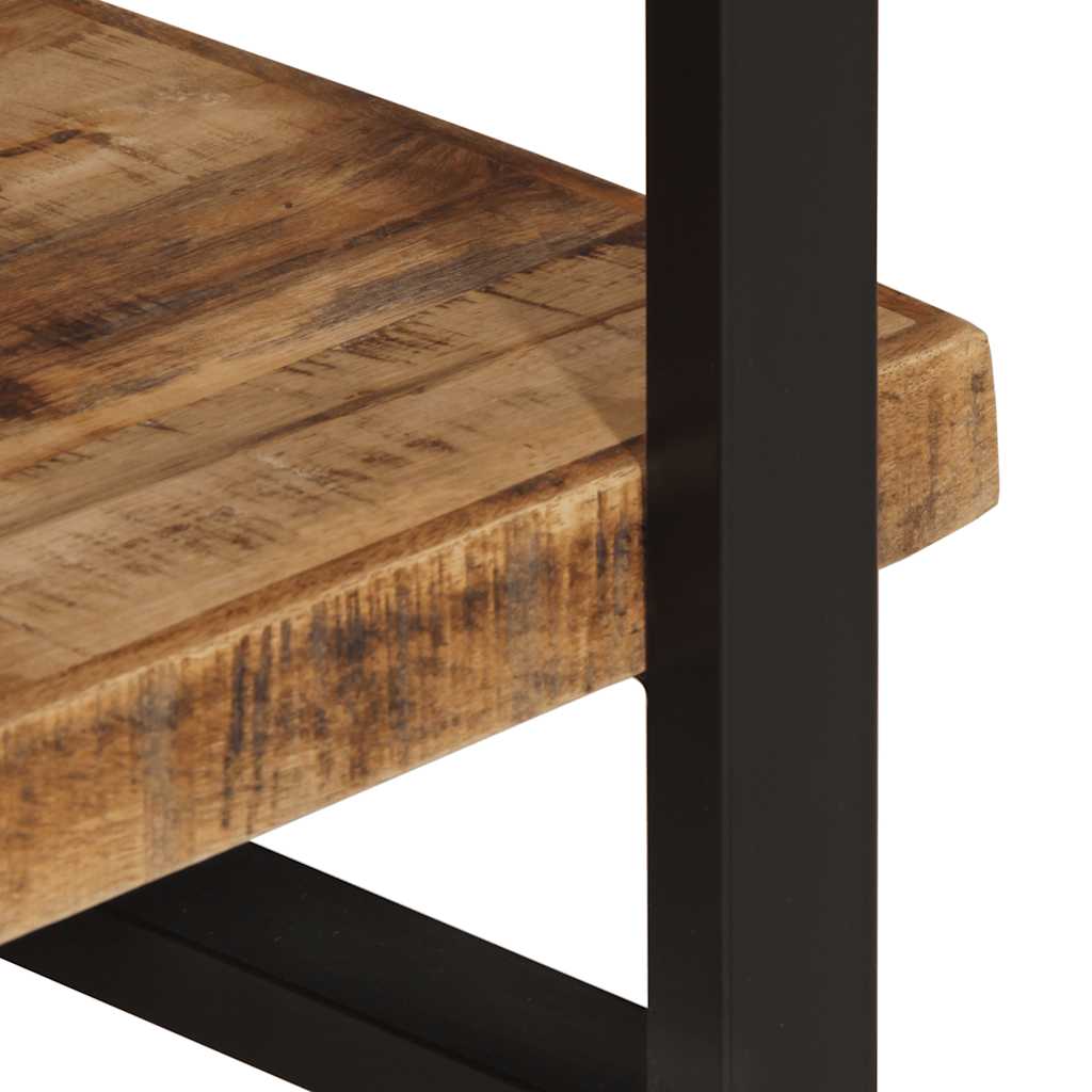 vidaXL Bücherregal mit 4 Böden 160x40x180 cm Raues Mangoholz