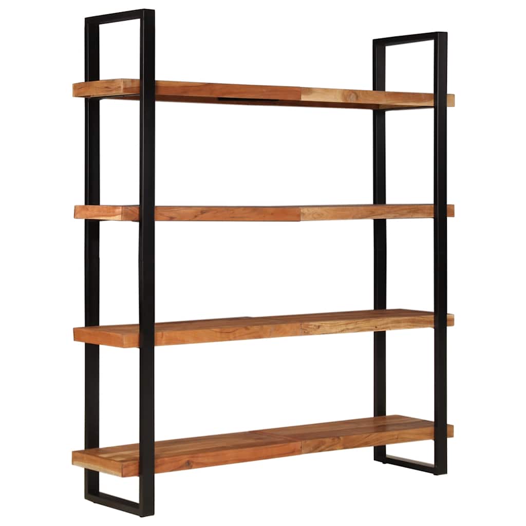 vidaXL Bücherregal mit 4 Böden 160x40x180 cm Raues Mangoholz