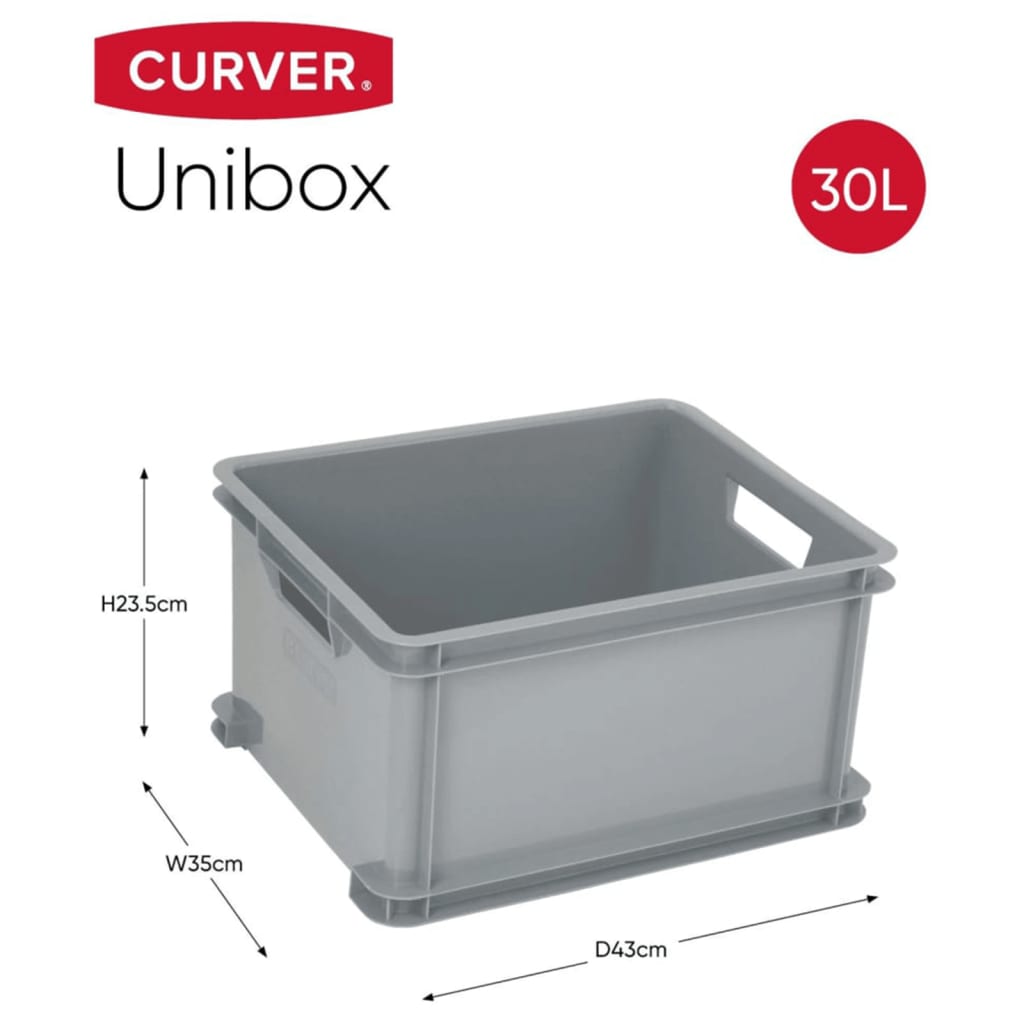 Aufbewahrungsbox Unibox L 30L Grau