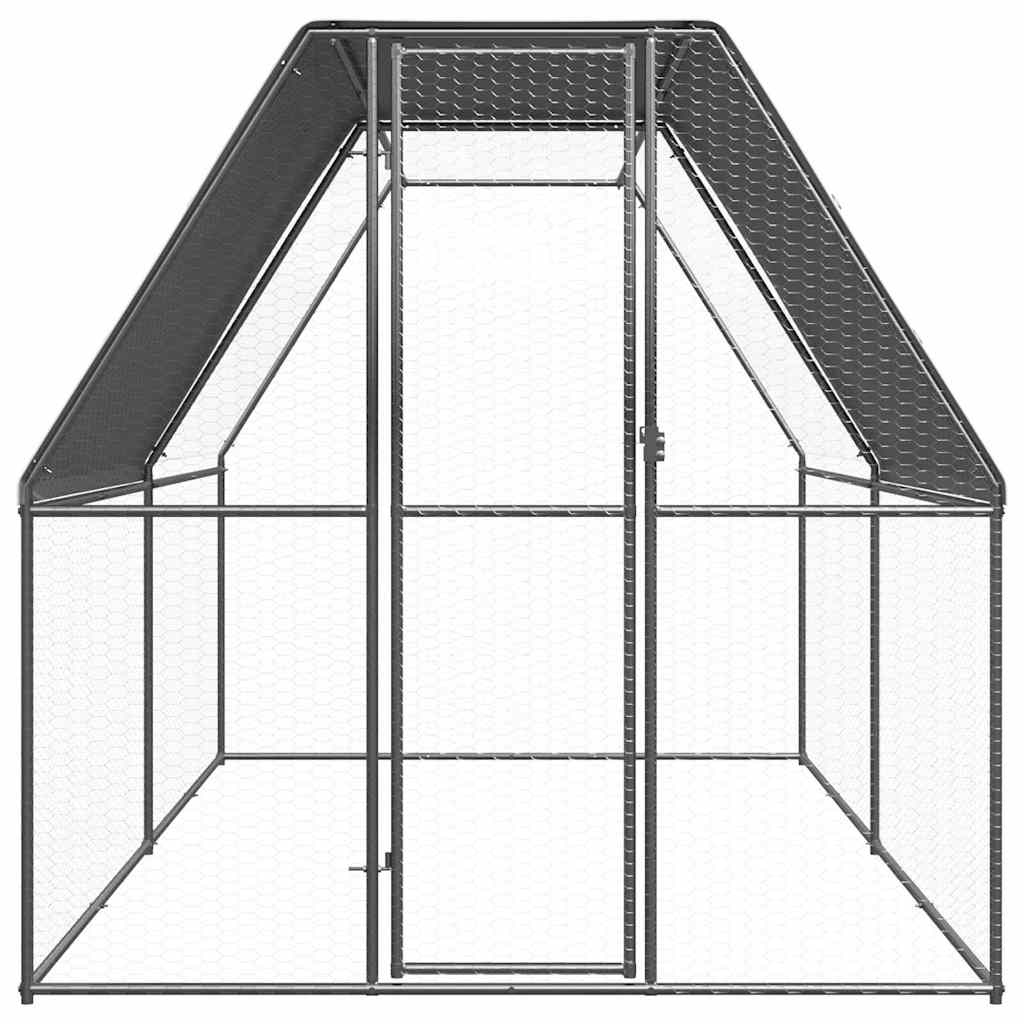 vidaXL Outdoor-Hühnerkäfig 2x2x2 m Verzinkter Stahl