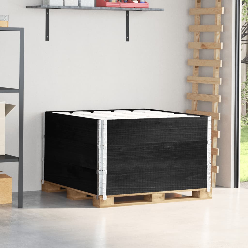 vidaXL Paletten-Aufsatzrahmen 60x80 cm Kiefer Massivholz