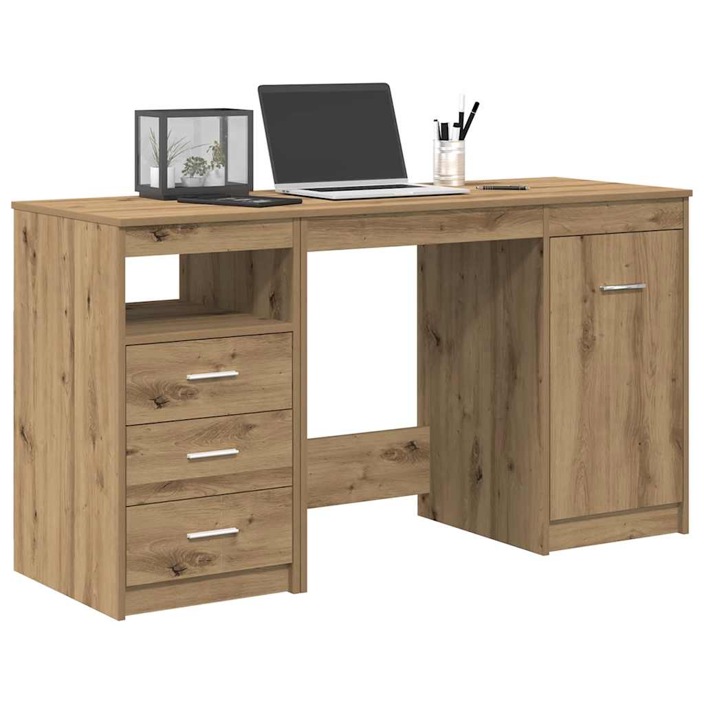 vidaXL Schreibtisch Weiß 140x50x76 cm Holzwerkstoff