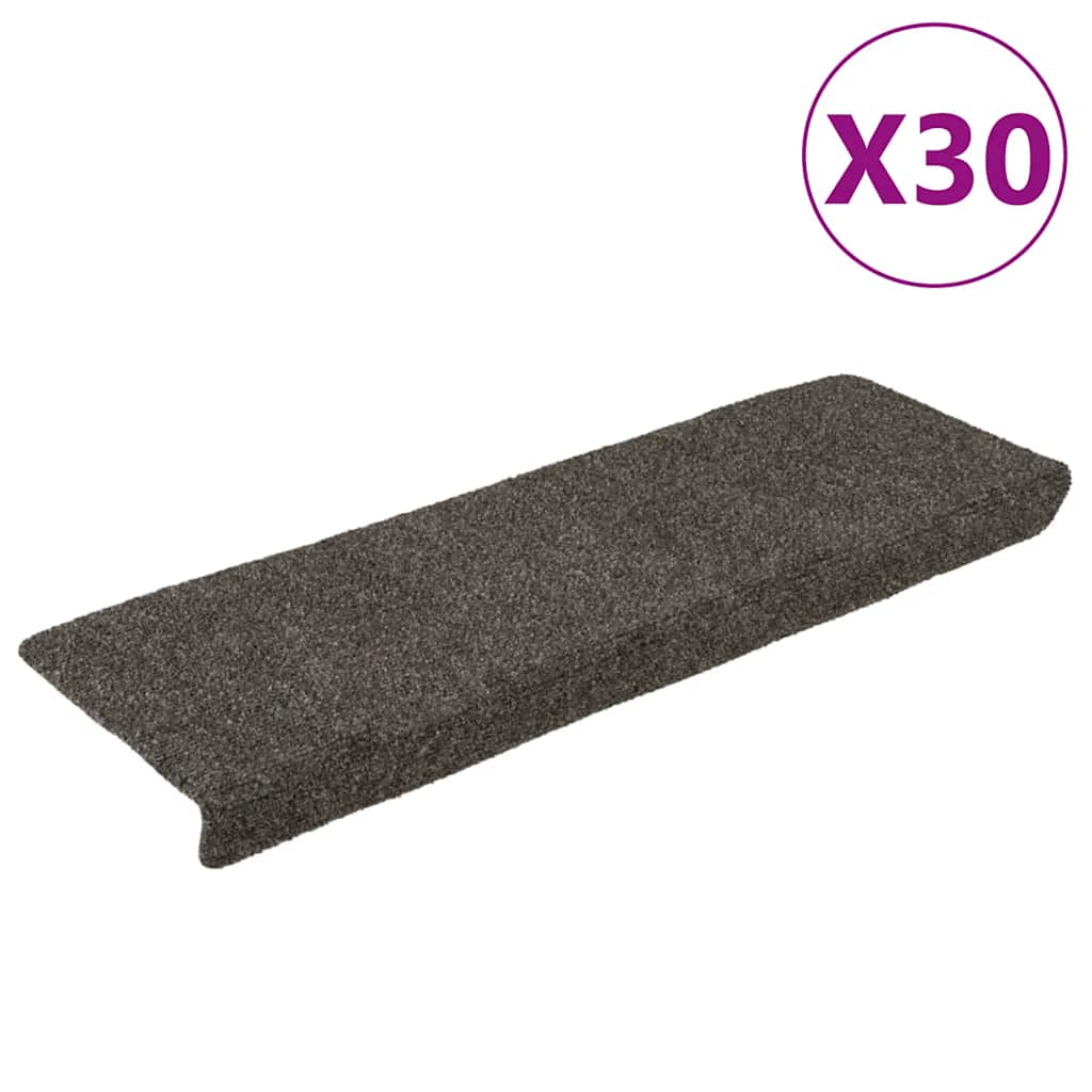 vidaXL Stufenmatten Selbstklebend 15 Stk. 65x21x4 cm Creme Rechteckiger Rand