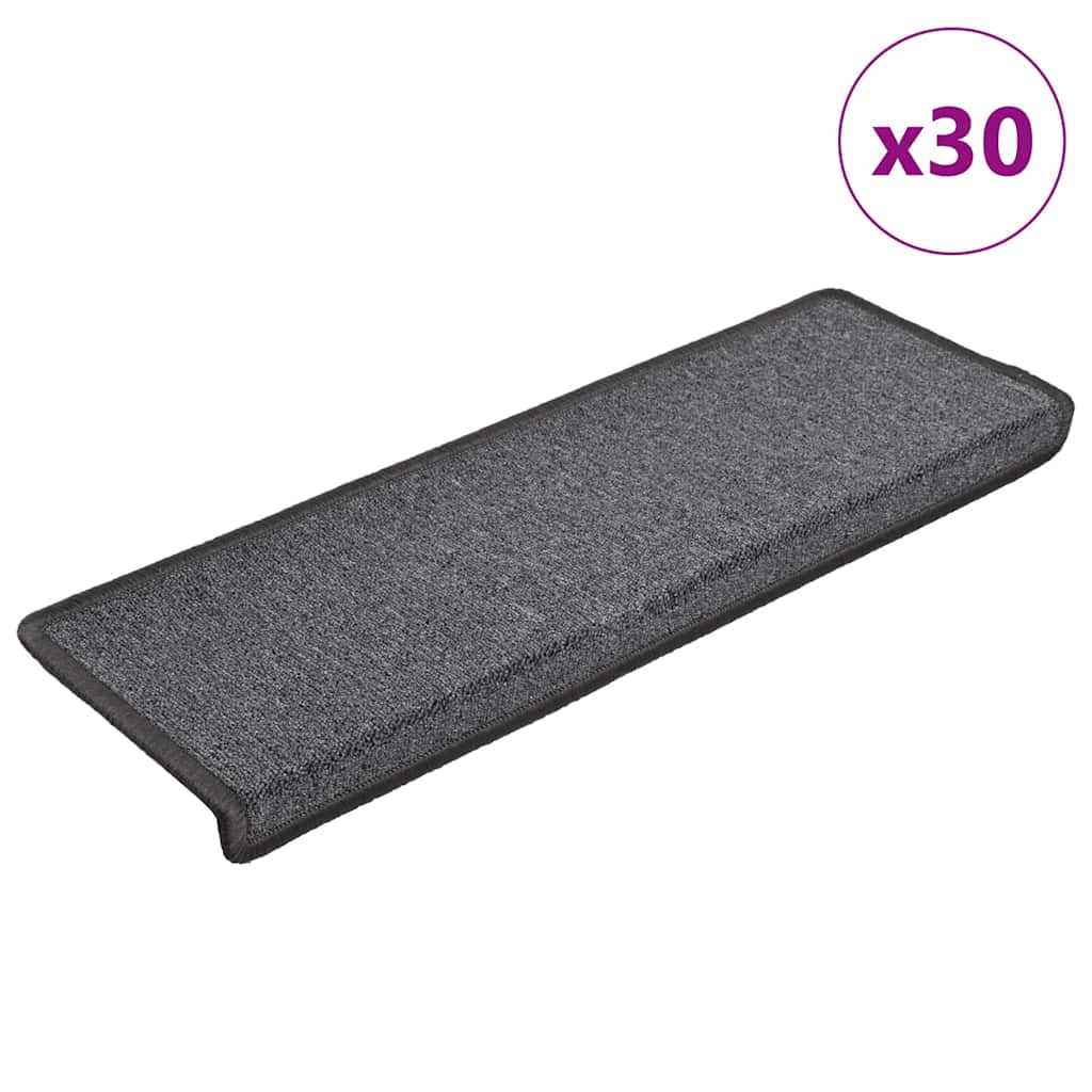 vidaXL Stufenmatten 15 Stk. 65x21x4 cm Anthrazit Rechteckiger Rand