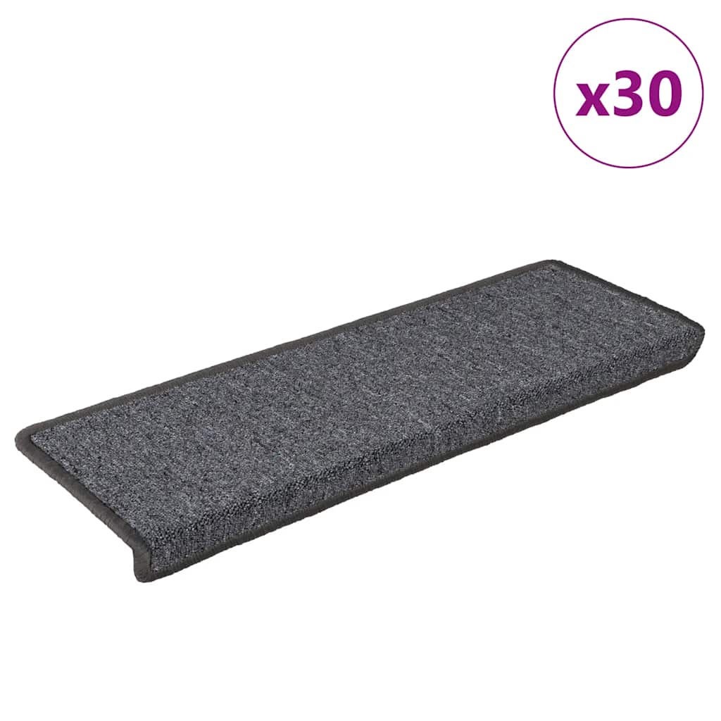 vidaXL Stufenmatten 15 Stk. 65x21x4 cm Anthrazit Rechteckiger Rand