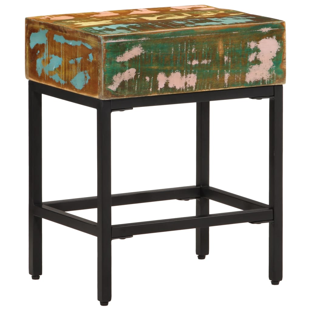 vidaXL Beistelltisch 40x30x50 cm Raues Mango-Massivholz