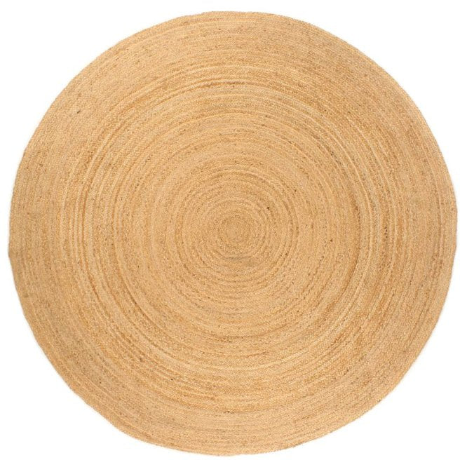 vidaXL Teppich Jute Geflochten 90 cm Rund