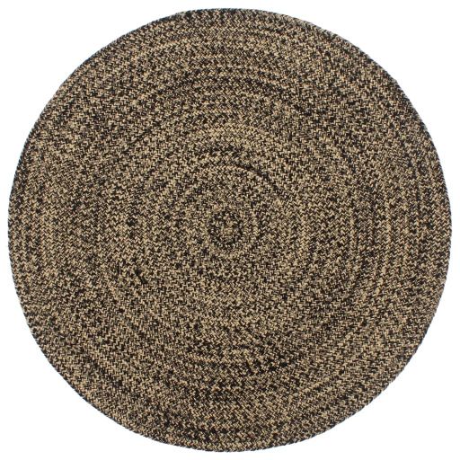 vidaXL Teppich Handgefertigt Jute Weiß und Natur 90 cm