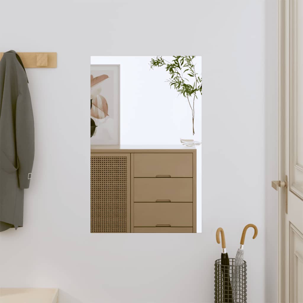 vidaXL Wandspiegel 40 x 40 cm Quadratisch Glas