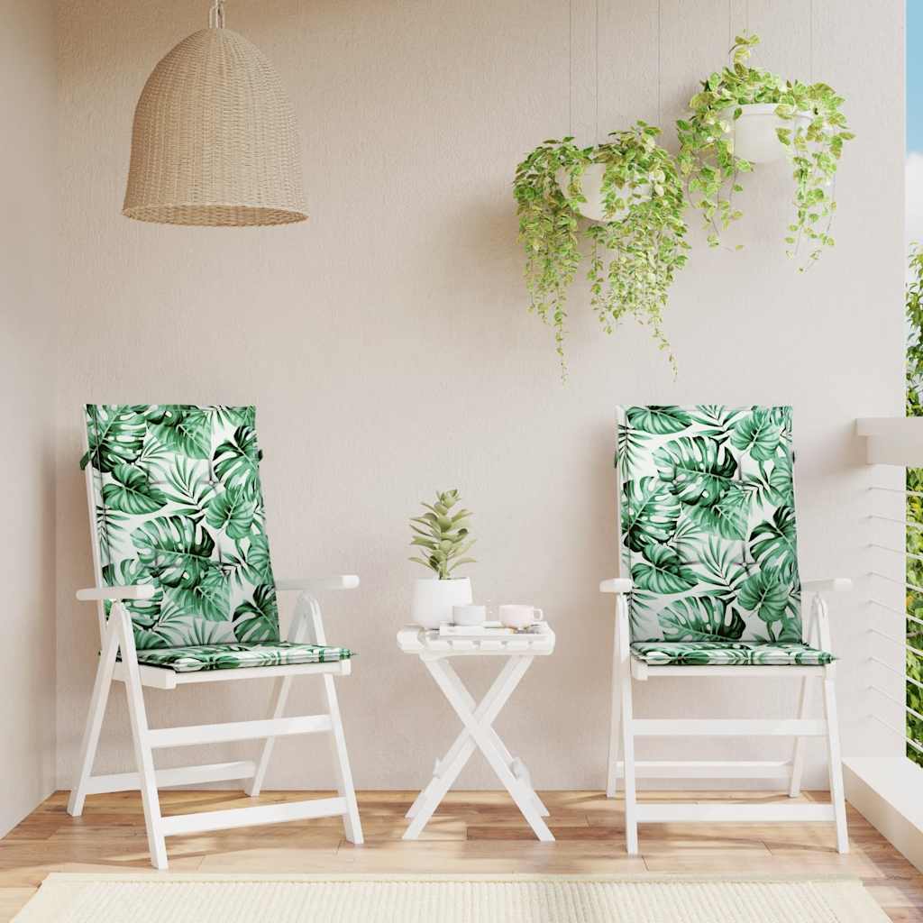 vidaXL Gartenstuhlauflagen für Hochlehner 6 Stk. Anthrazit 120x50x3 cm