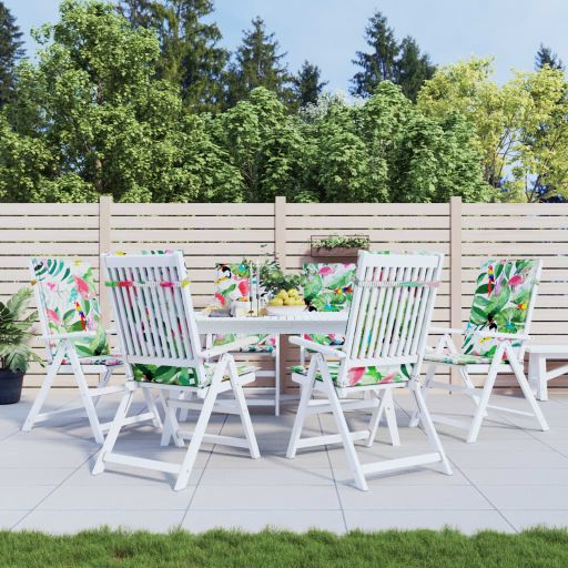 vidaXL Gartenstuhlauflagen für Hochlehner 6 Stk. Anthrazit 120x50x3 cm