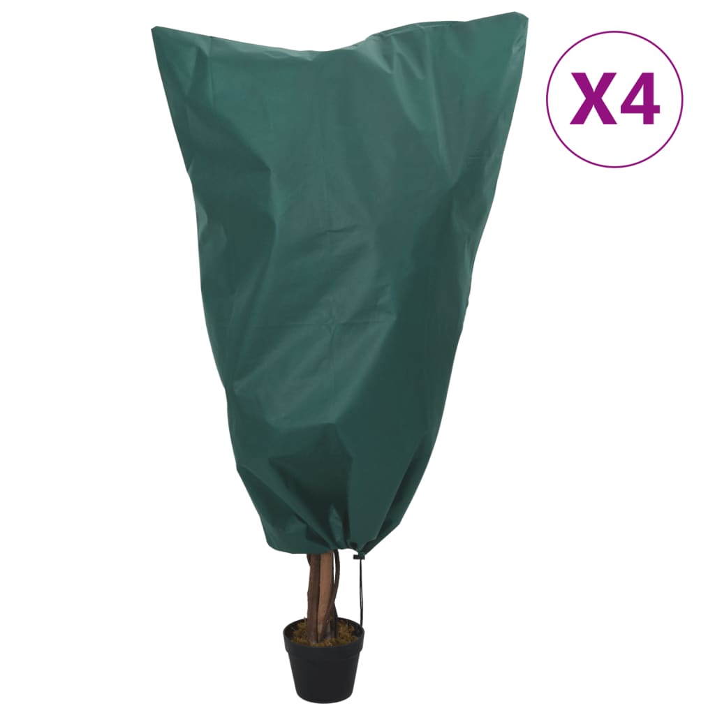vidaXL Wintervlies mit Kordelzug 8 Stk. 70 g/m² 0,8x0,8 m