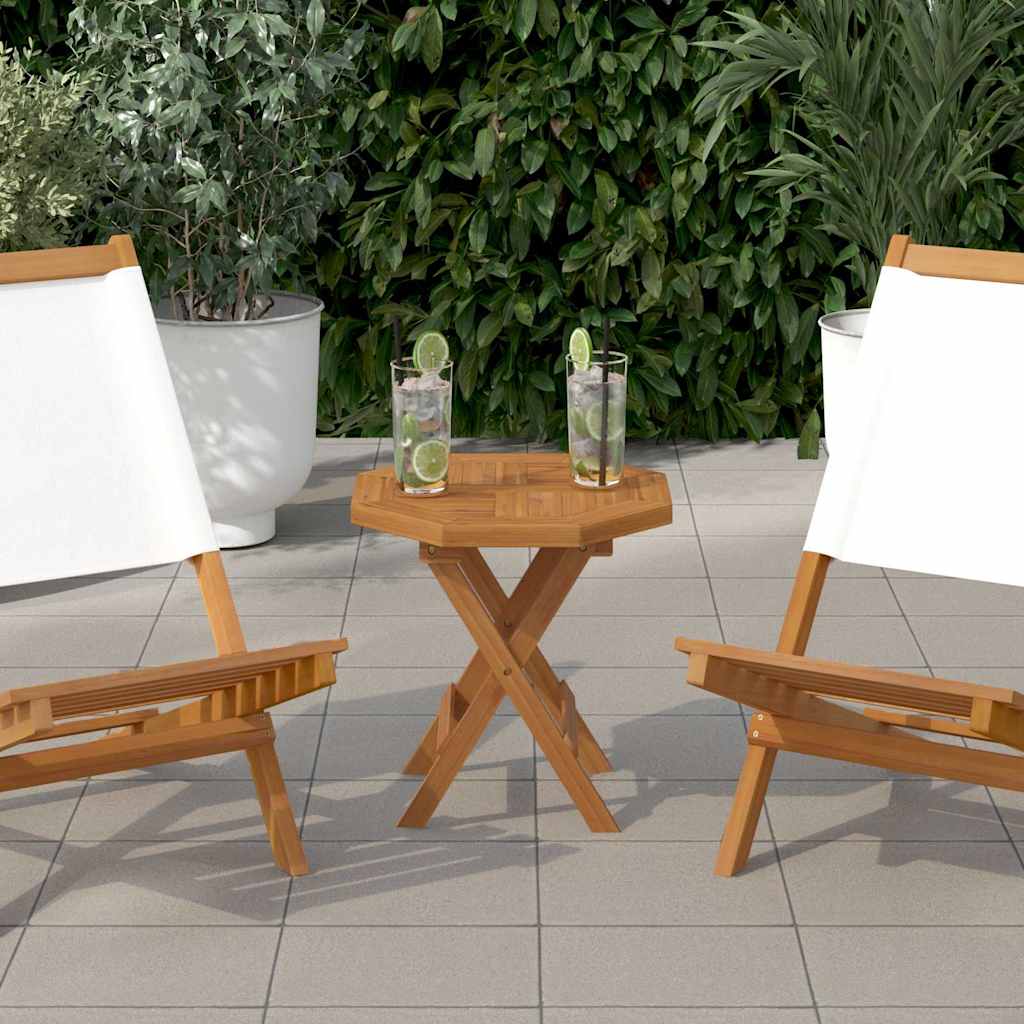 vidaXL Tischplatte Massivholz Teak Rund 2,5 cm 40 cm
