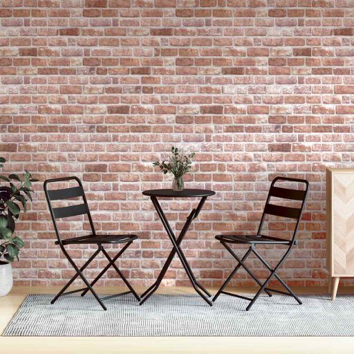 vidaXL 3D-Wandpaneele 10 Stk. Rot Backstein-Optik EPS