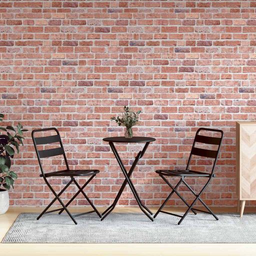 vidaXL 3D-Wandpaneele 10 Stk. Rot Backstein-Optik EPS