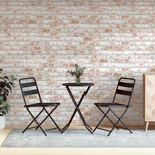 vidaXL 3D-Wandpaneele 10 Stk. Rot Backstein-Optik EPS