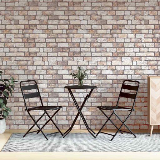 vidaXL 3D-Wandpaneele 10 Stk. Rot Backstein-Optik EPS