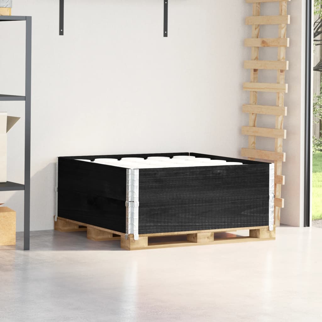 vidaXL Paletten-Aufsatzrahmen 60x80 cm Kiefer Massivholz