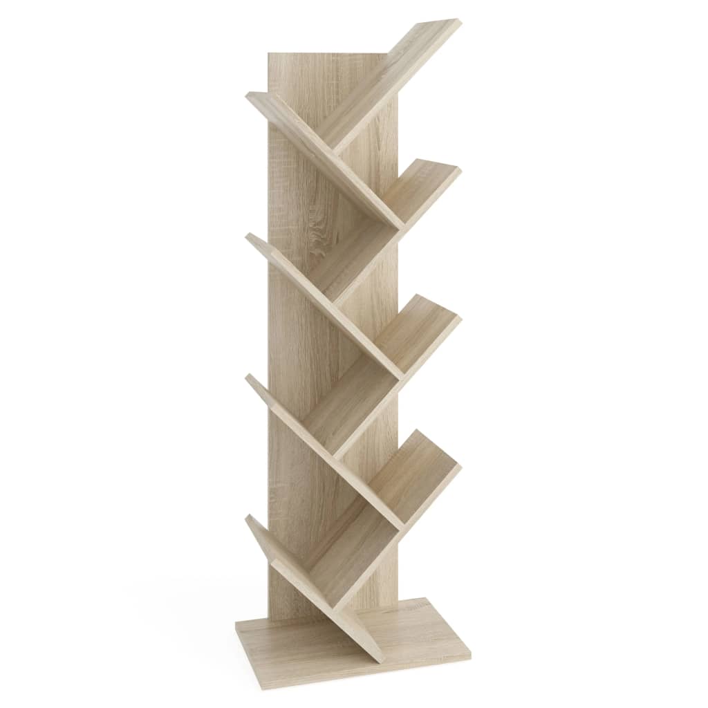 Geometric Bookshelf Oak Look