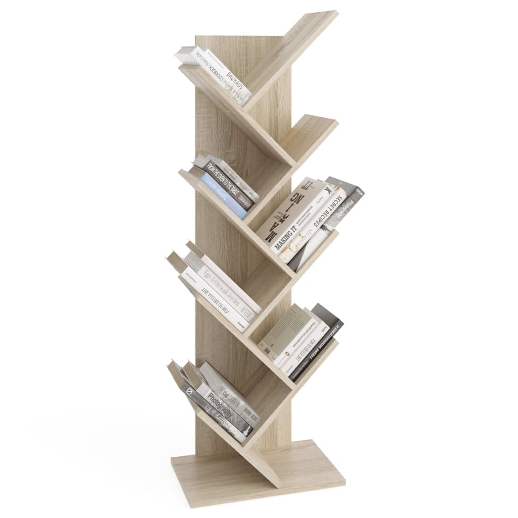 Geometric Bookshelf Oak Look