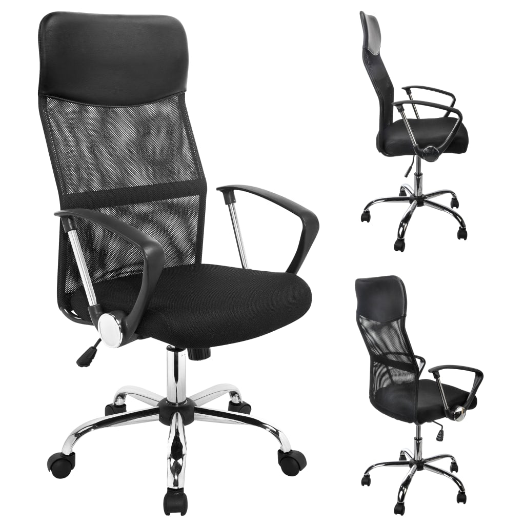 Office Chair Black Steel