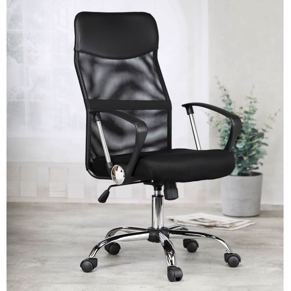 Office Chair Black Steel