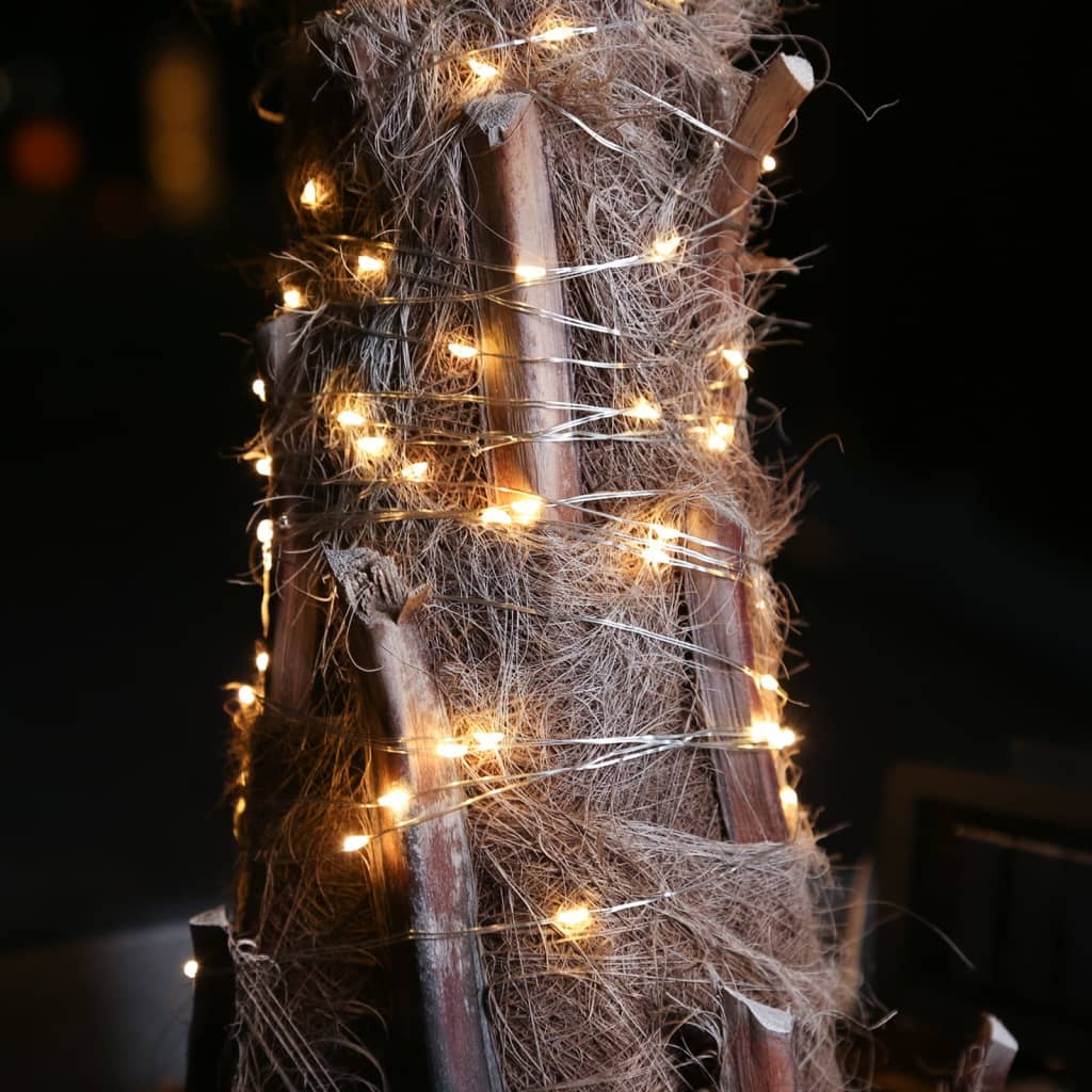 Garten-Lichterkette mit LEDs Solar 20 m Kupfer