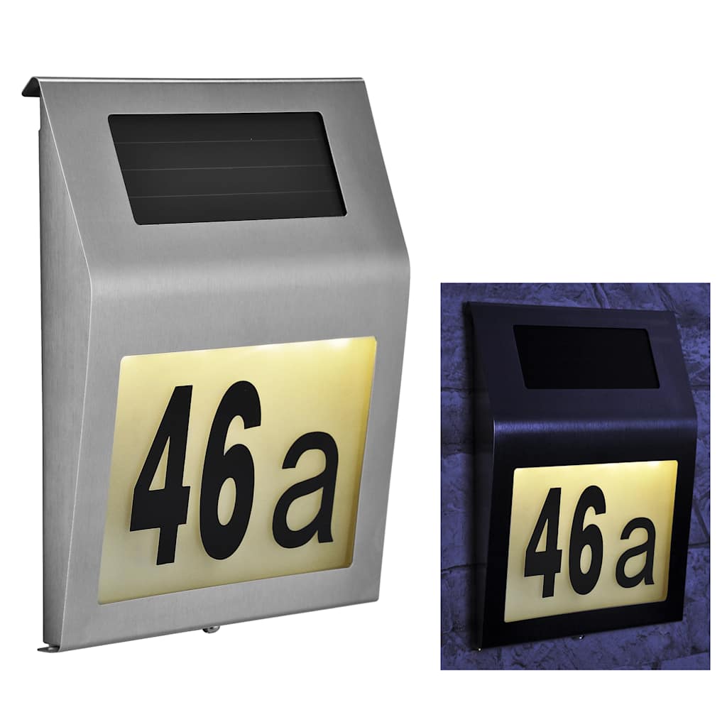 Solar LED Illuminated House Number