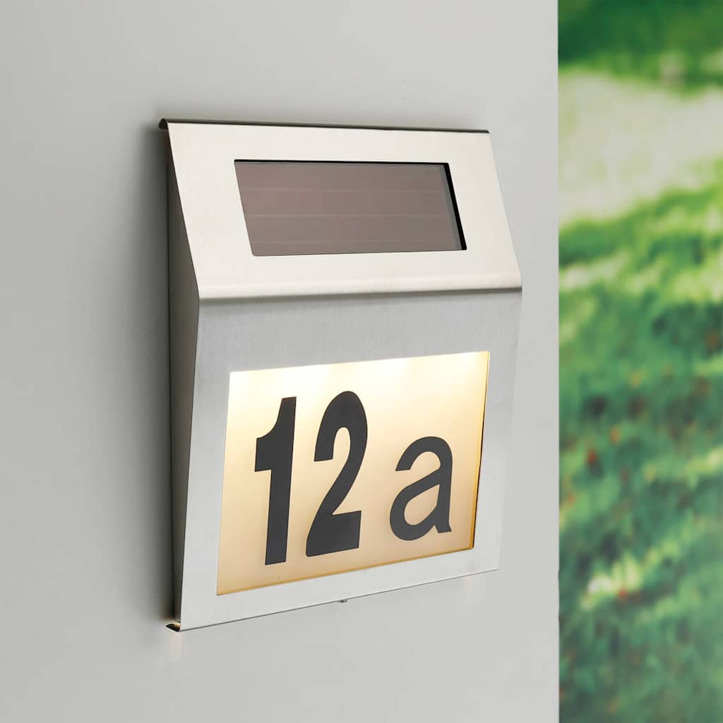 Solar LED Illuminated House Number