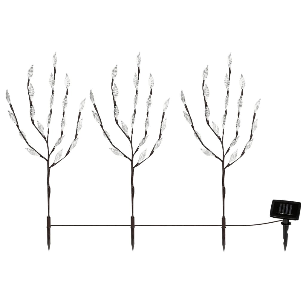 LED Shrub Solar 50 cm Transparent and Brown