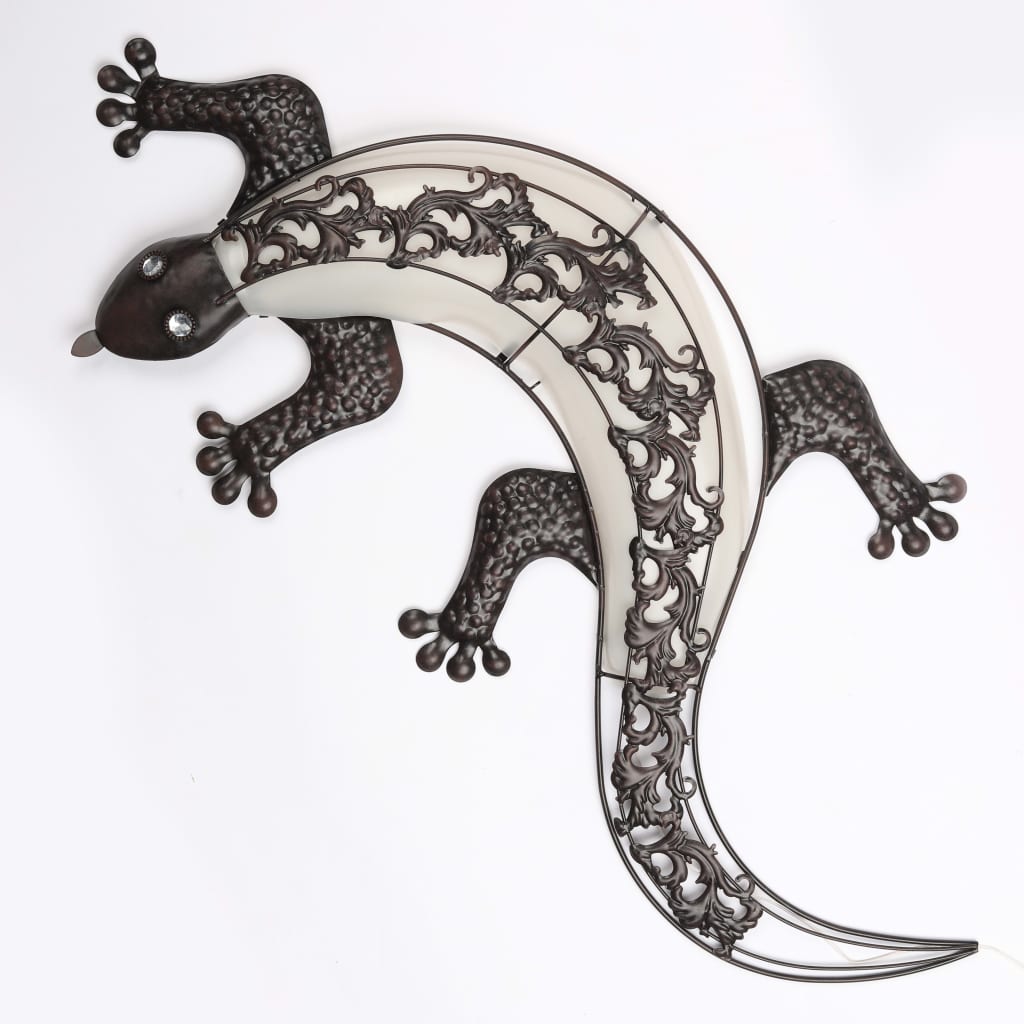 LED solar outdoor wall light Gecko