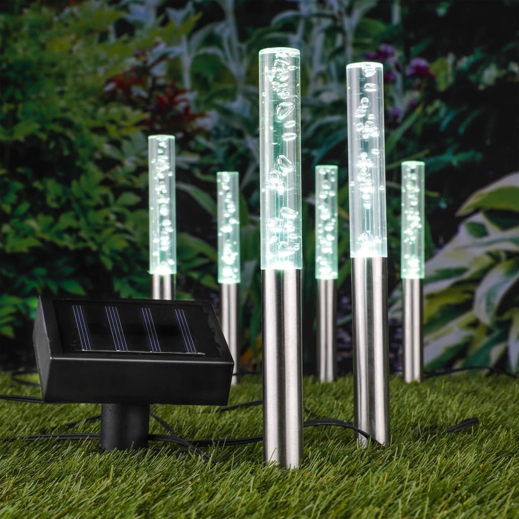 Solar LED lights with bubble design 6 pcs.