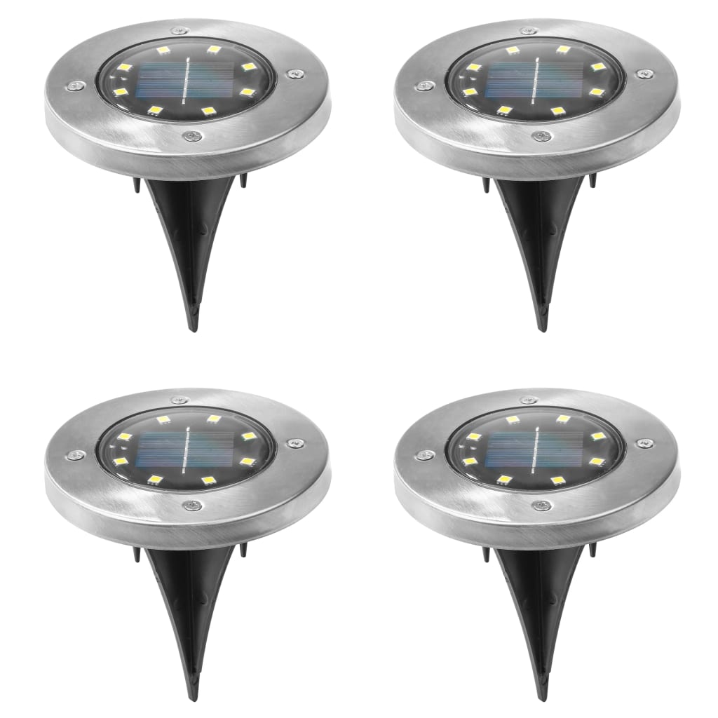 LED solar recessed floor lights 4 pcs.