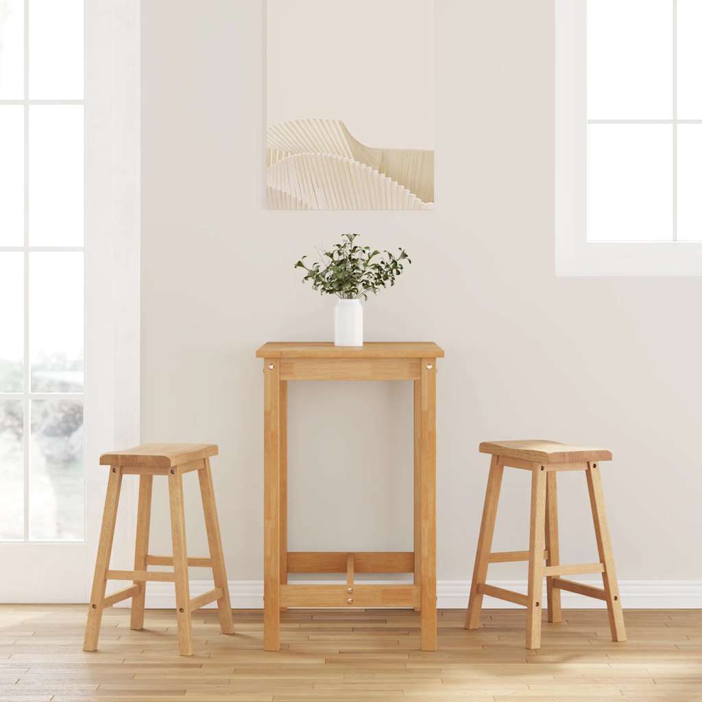 vidaXL Barhocker 2 Stk. Massivholz