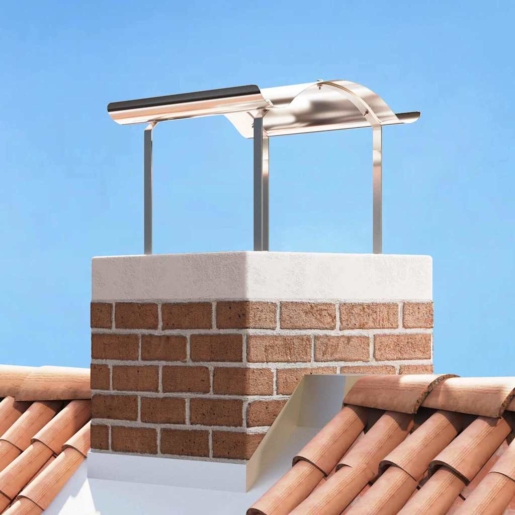 vidaXL Schornsteinabdeckung Edelstahl 40 x 40 x 36 cm