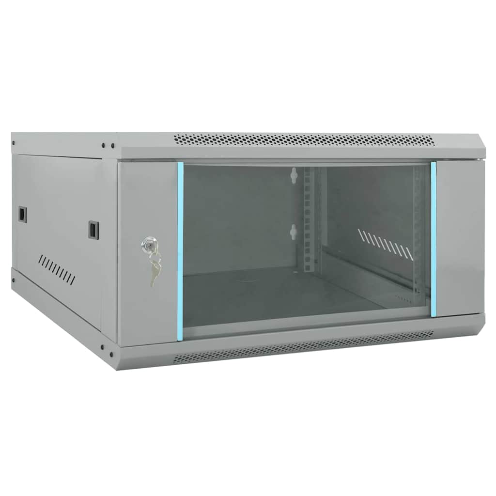 vidaXL 4U Netzwerkschrank Wandmontage 19" IP20 600x450x285 mm